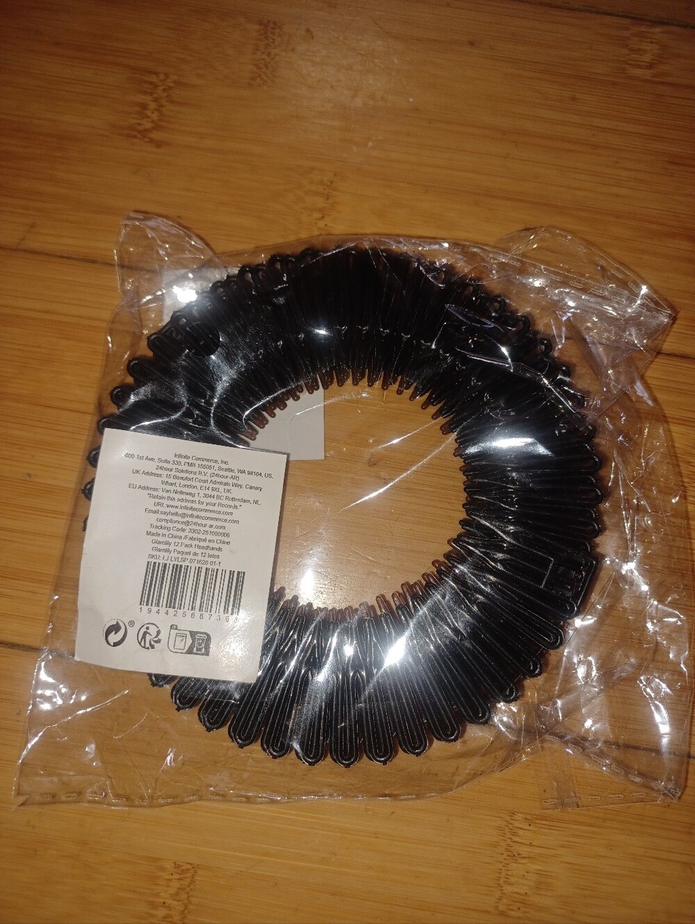 90s Style Claw Comb Headband 6 Pack